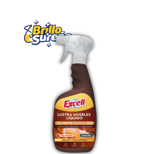 Lustra muebles líquido aroma mandarina con gatillo 500ml